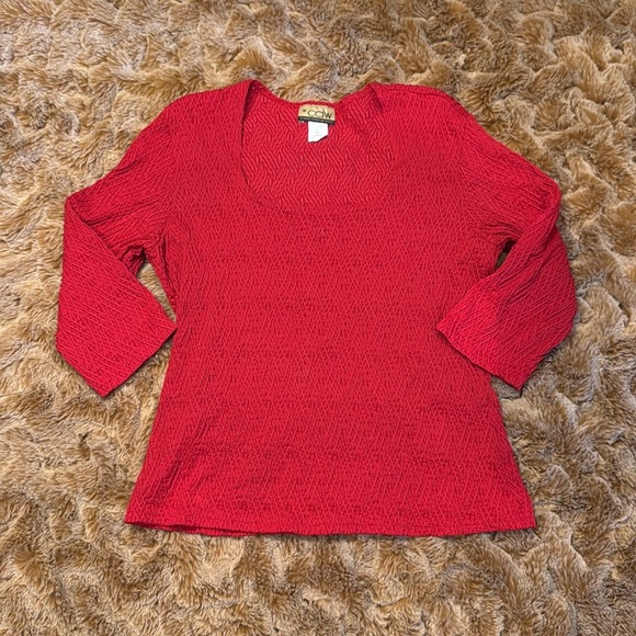 Creative Design Works Women's Red Sweater size L - Picture 7 of 8